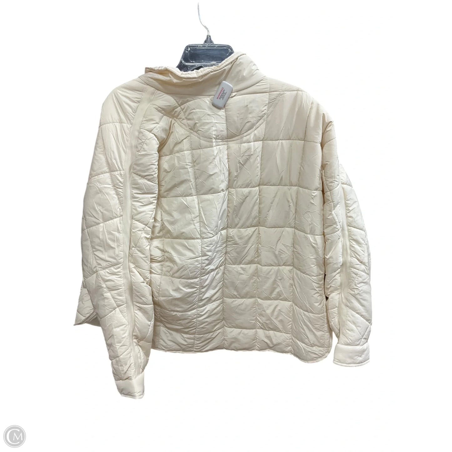 Jacket Puffer & Quilted By Clothes Mentor In Cream, Size: L