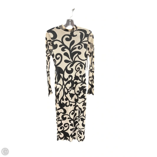 Dress Casual Maxi By Clothes Mentor In Black & Brown, Size: 6