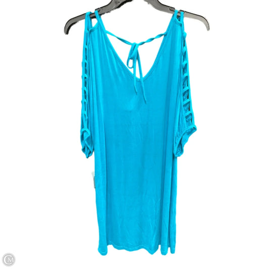 Swimwear Cover-up By Clothes Mentor In Teal, Size: M