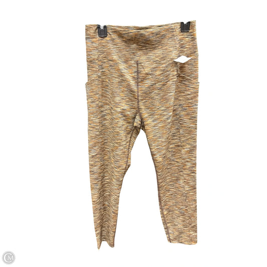 Athletic Leggings By Lou And Grey In Orange, Size: L