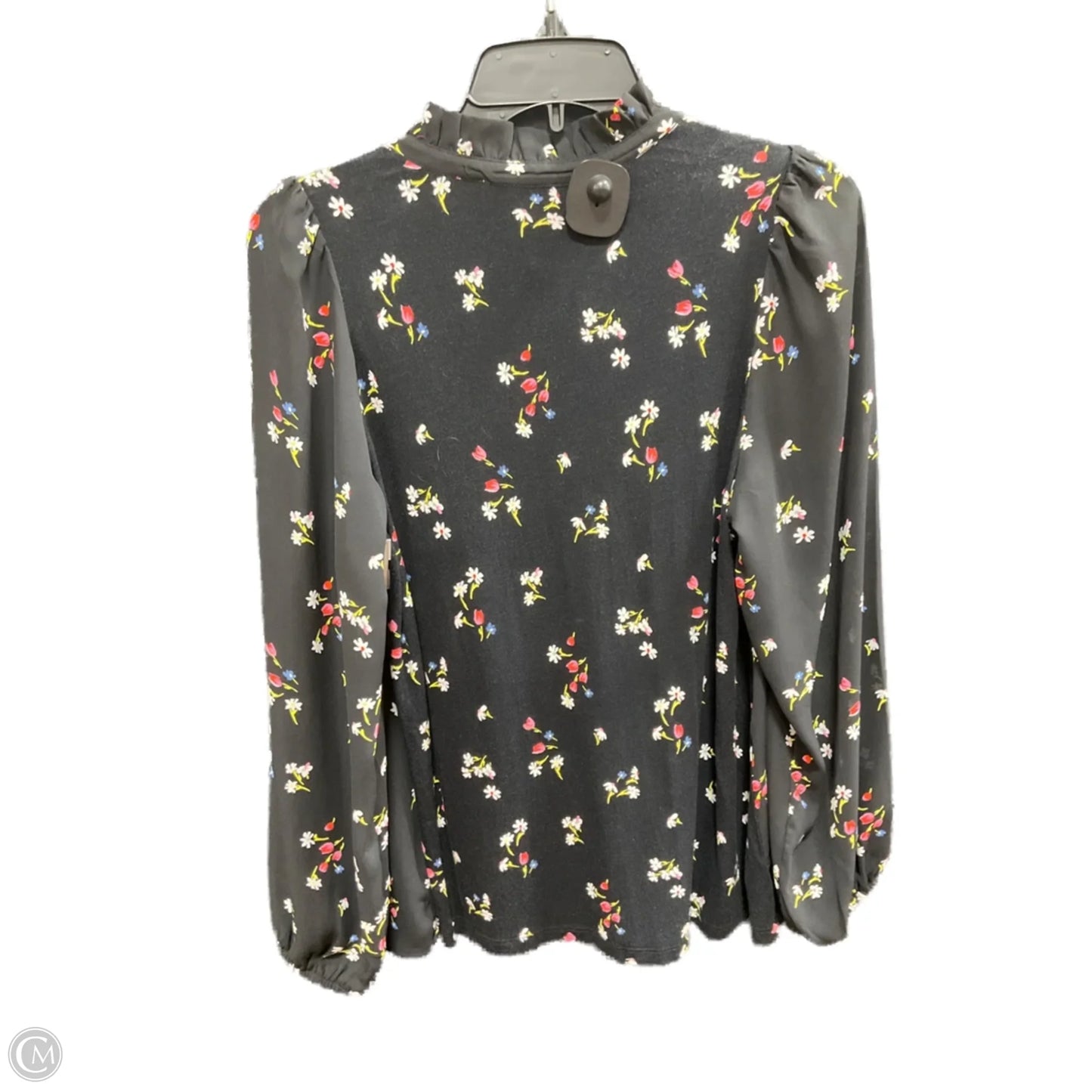 Top Long Sleeve By Loft In Floral Print, Size: M
