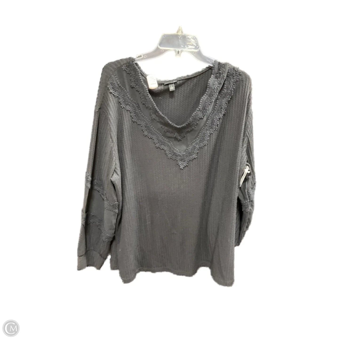 Top Long Sleeve By Torrid In Black, Size: Xl