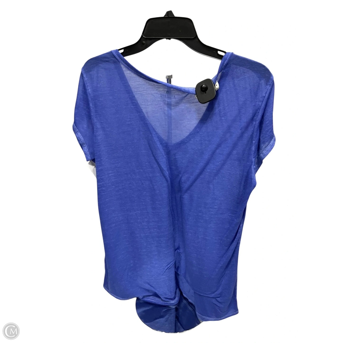 Athletic Top Short Sleeve By Athleta In Blue, Size: L