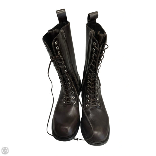 Boots Mid-calf Flats By Jeffery Campbell In Brown, Size: 7.5