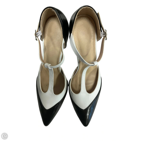Shoes Heels Stiletto By Clothes Mentor In Black & White, Size: 7.5