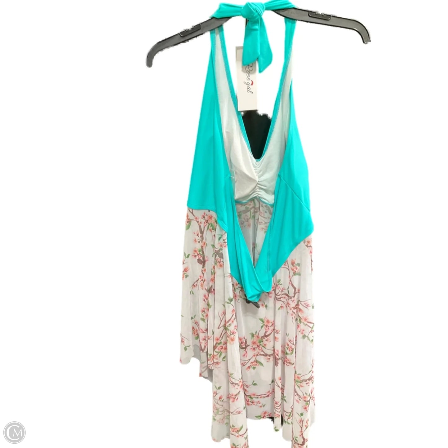 Swimsuit Top By Clothes Mentor In Teal, Size: 4x
