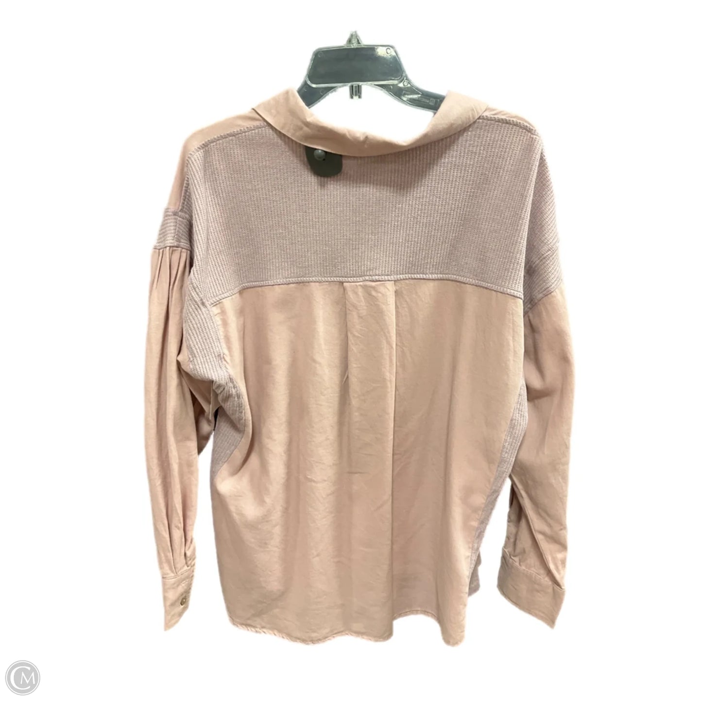 Blouse Long Sleeve By Peach Love Cream California In Purple, Size: M