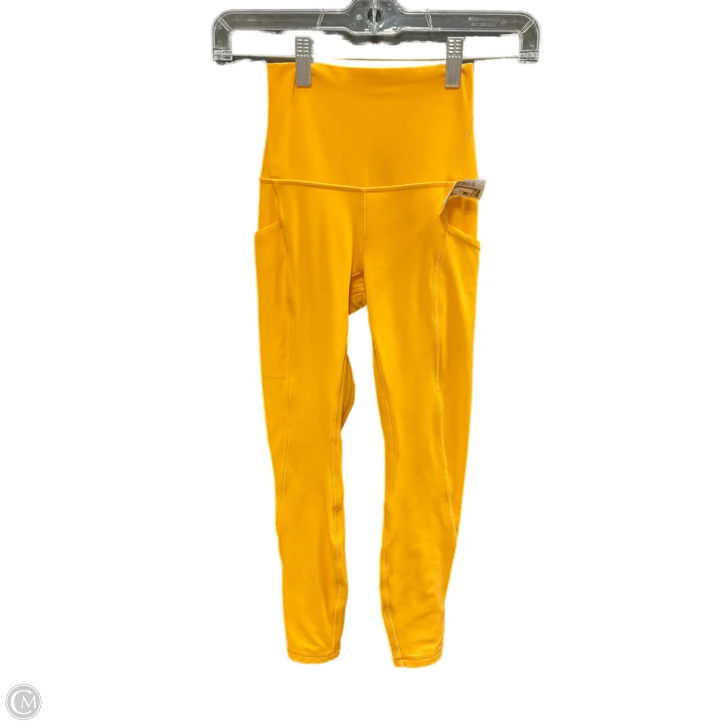 Athletic Leggings By Lululemon In Yellow, Size: 0