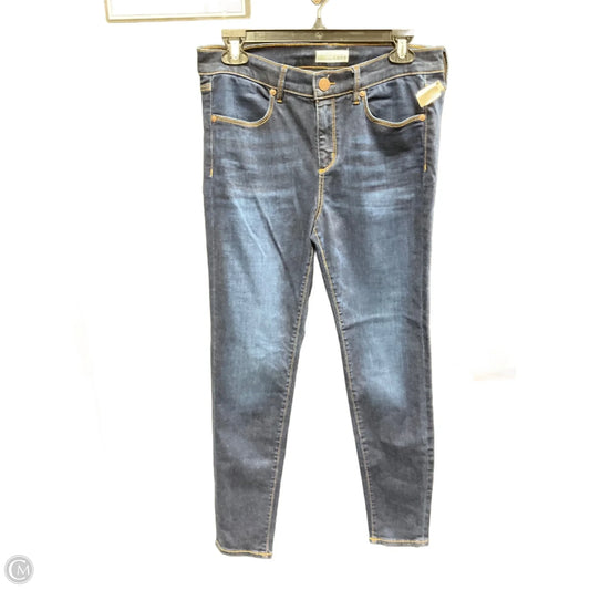 Jeans Skinny By Loft In Blue Denim, Size: 8