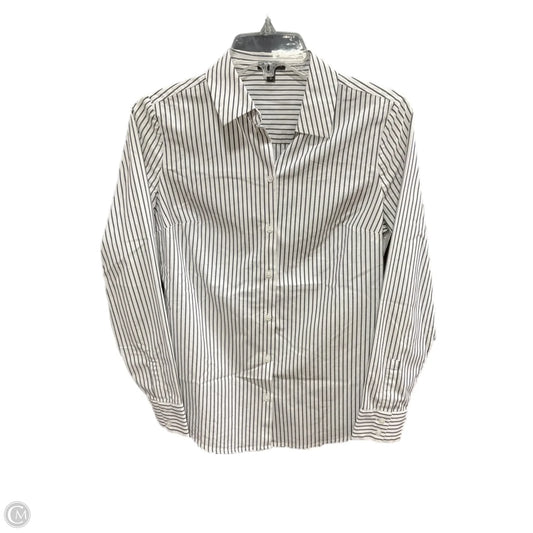 Blouse Long Sleeve By Express In Striped Pattern, Size: S
