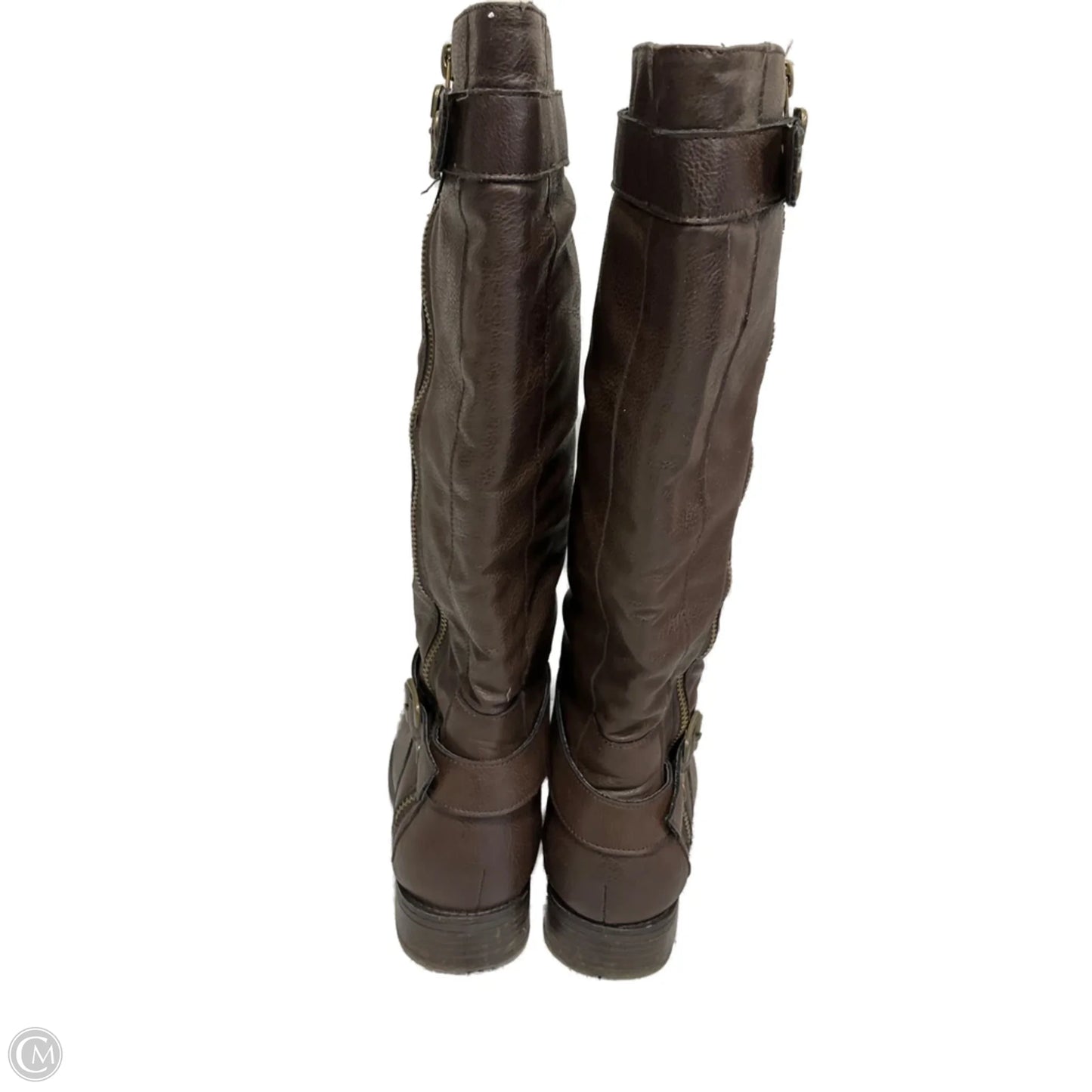 Boots Knee Flats By Nicole In Brown, Size: 8
