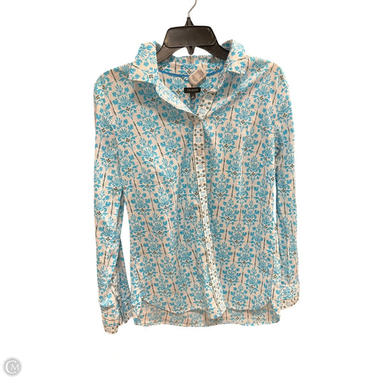 Blouse Long Sleeve By Talbots In Teal, Size: M