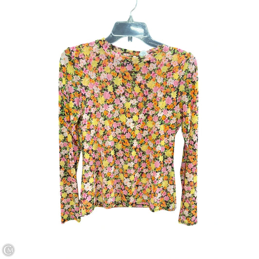 Top Long Sleeve By Inc In Floral Print, Size: S