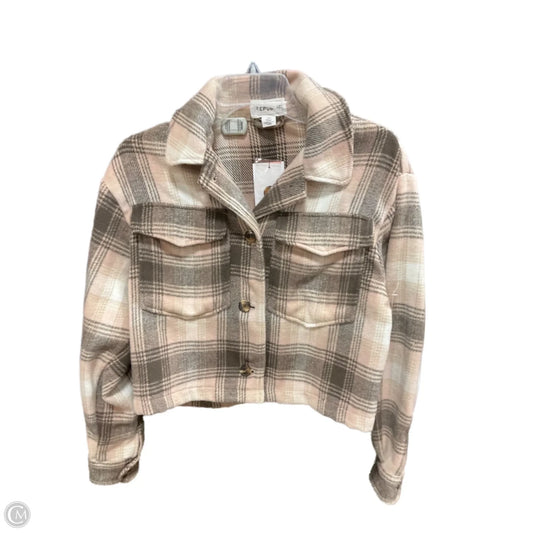 Jacket Fleece By For The Republic In Plaid Pattern, Size: S