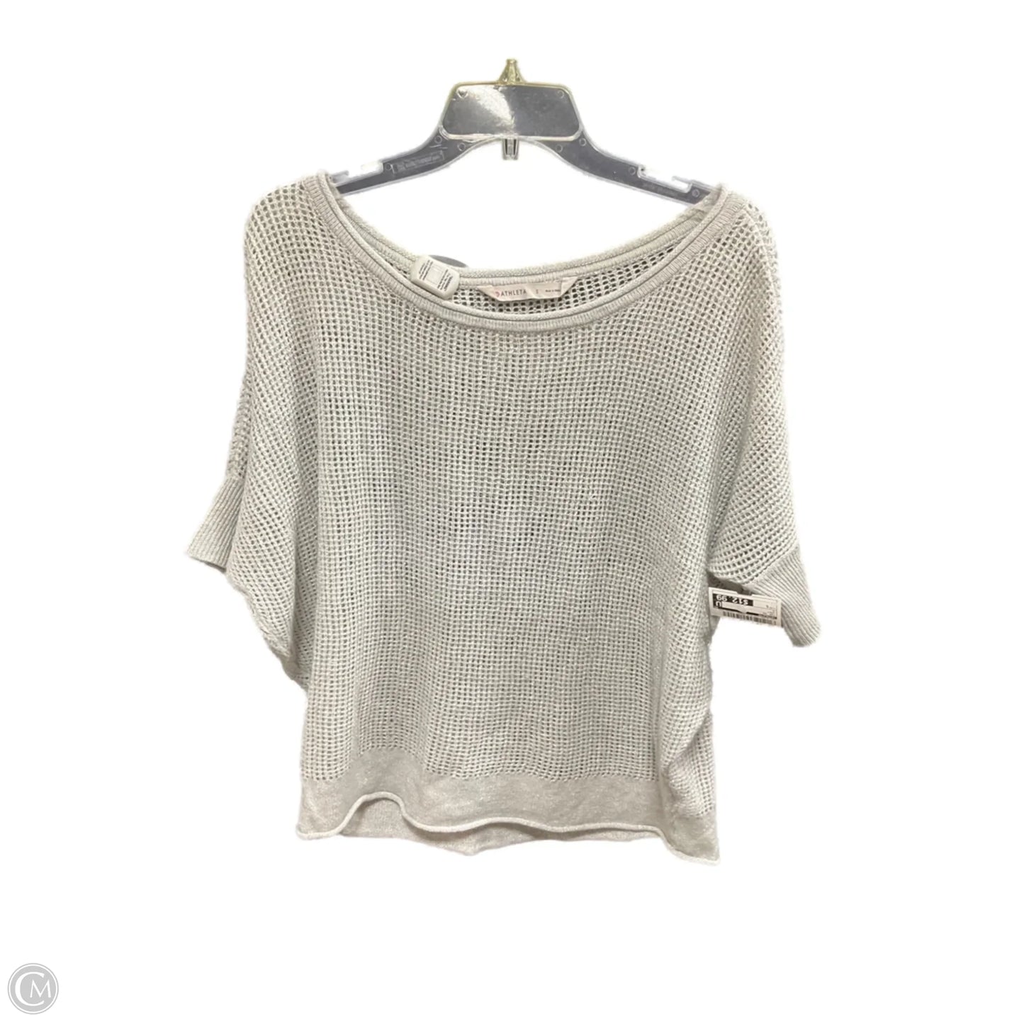 Top Short Sleeve By Athleta In Grey, Size: S