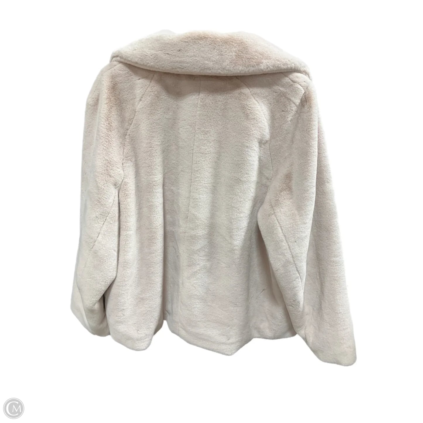 Coat Faux Fur & Sherpa By H&m In Purple, Size: M