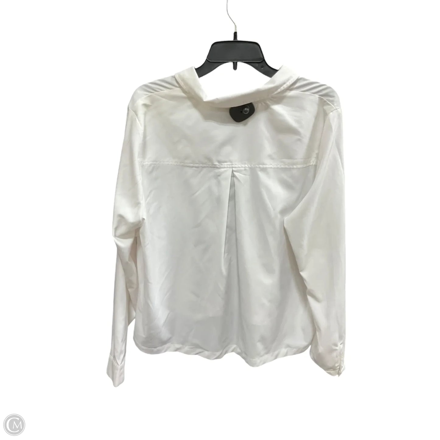 Blouse Long Sleeve By Modern Works In White, Size: Xl