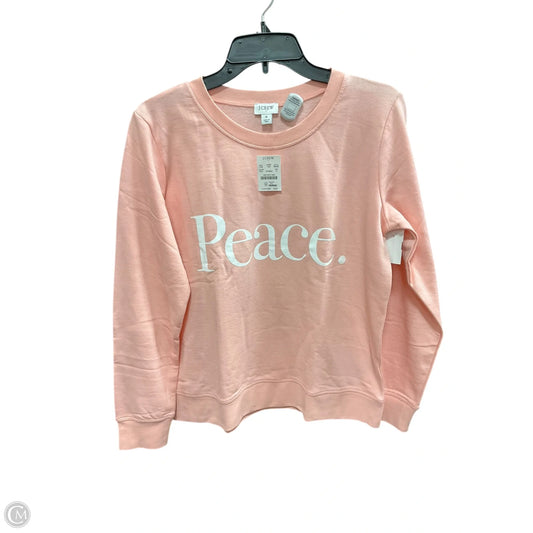 Sweatshirt Crewneck By J. Crew In Peach, Size: S
