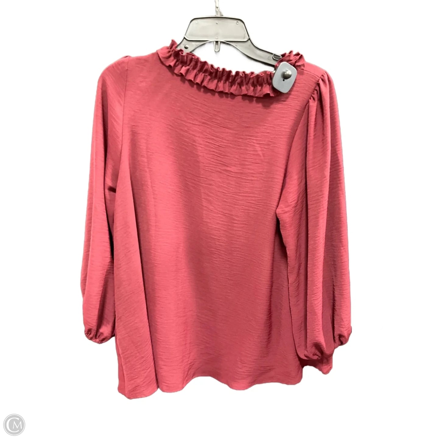 Top Long Sleeve By Jodifl In Red, Size: M