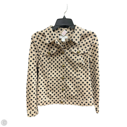 Jacket Denim By Christopher And Banks In Polkadot Pattern, Size: Sp