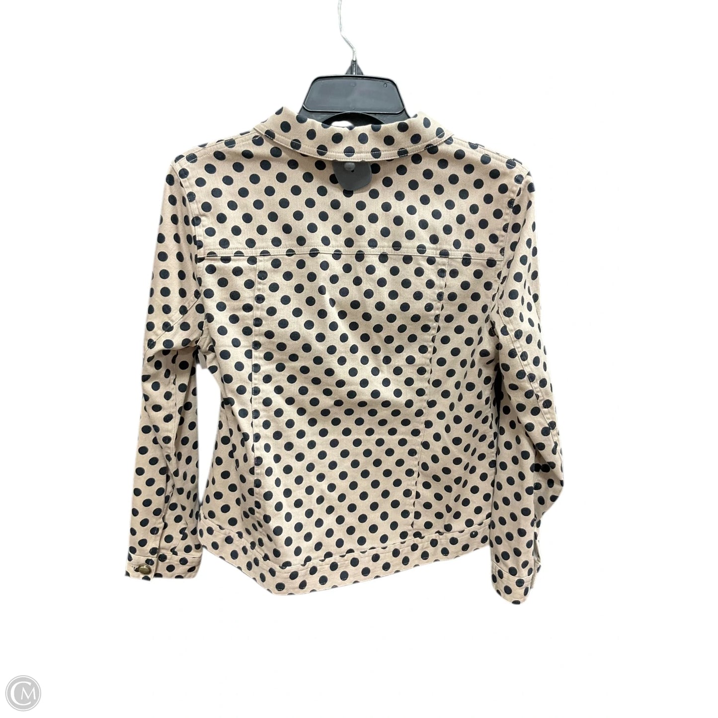Jacket Denim By Christopher And Banks In Polkadot Pattern, Size: Sp