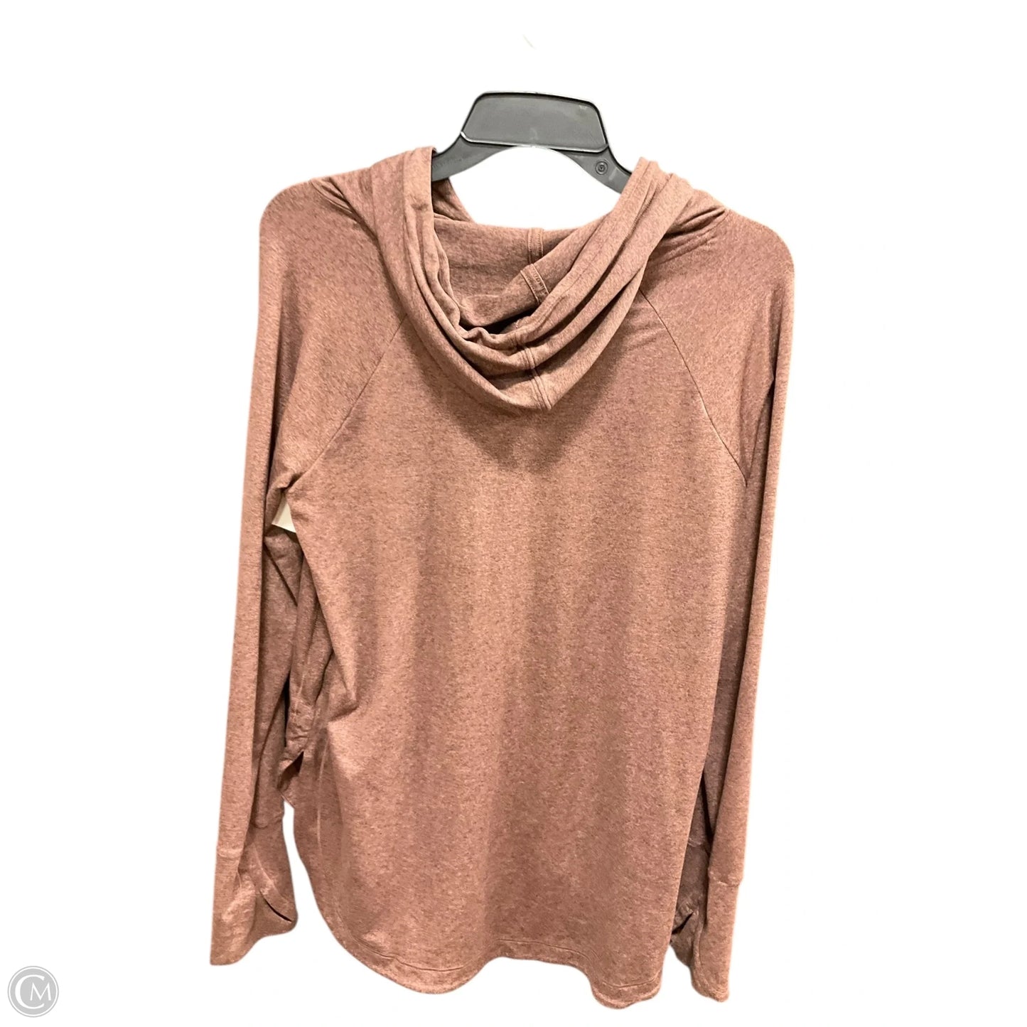 Athletic Top Long Sleeve Hoodie By Athleta In Pink, Size: M