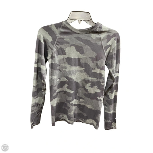 Athletic Top Long Sleeve Crewneck By Lululemon In Camouflage Print, Size: Xs