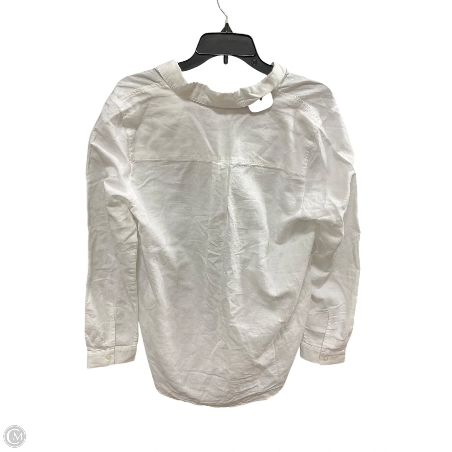 Top Long Sleeve By J. Crew In White, Size: M