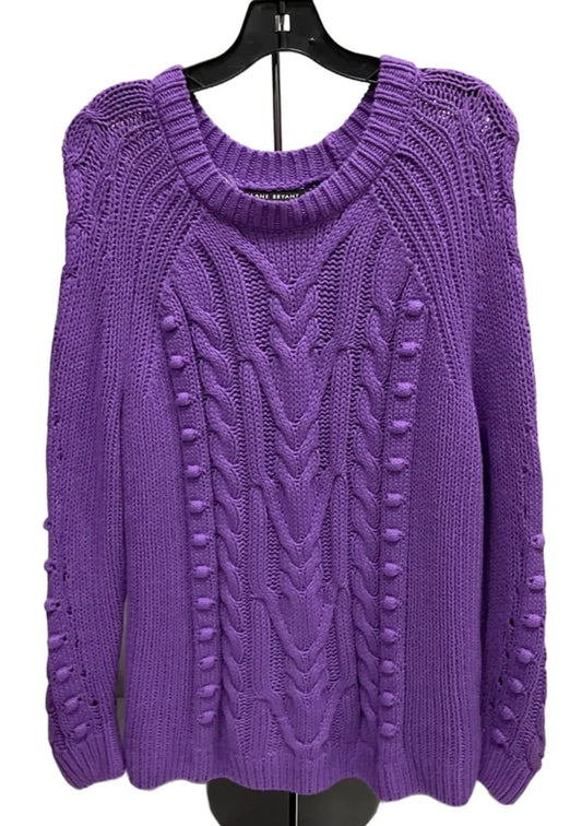 Sweater By Lane Bryant In Purple, Size: 2x