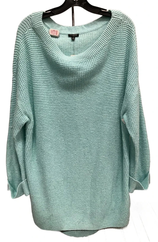 Sweater By Talbots In Teal, Size: 2x