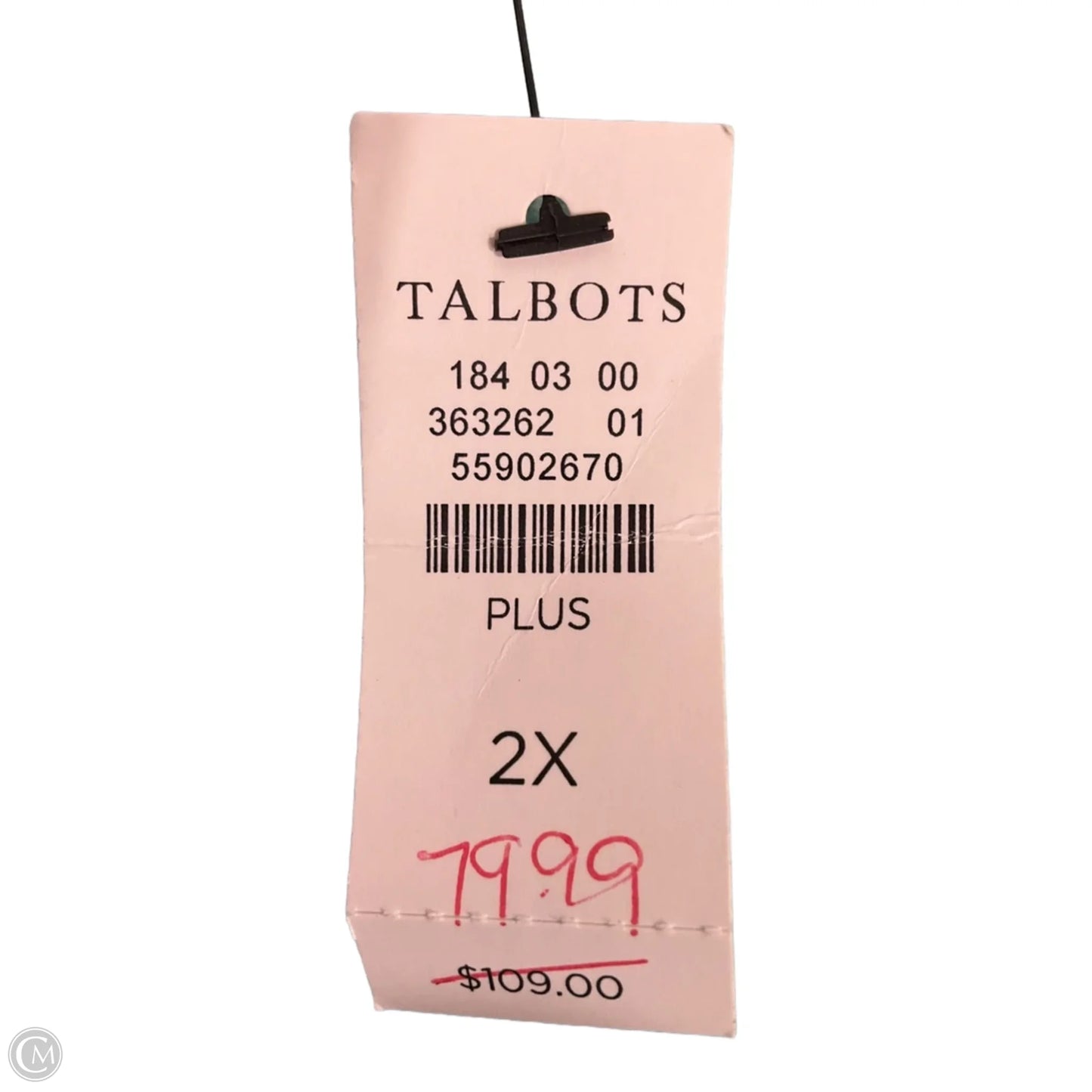 Sweater By Talbots In Teal, Size: 2x