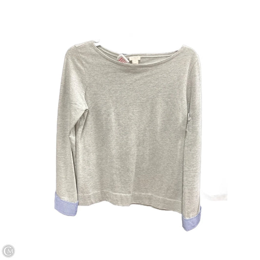 Top Long Sleeve Basic By J. Crew In Grey, Size: Xs