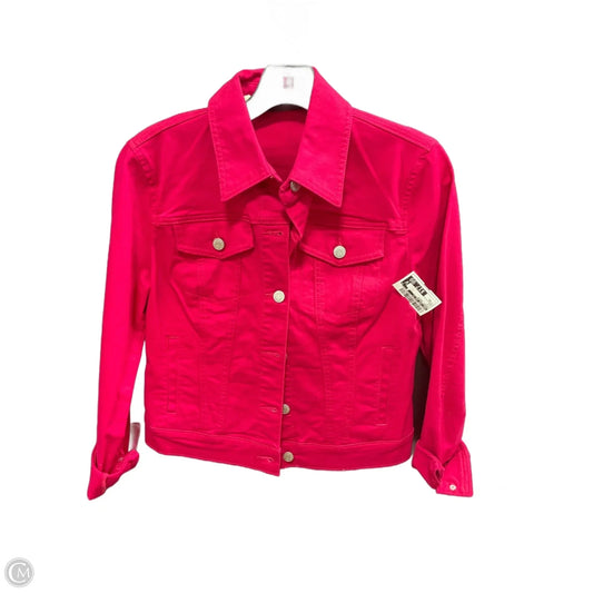 Jacket Denim By New York And Co In Pink, Size: Xs