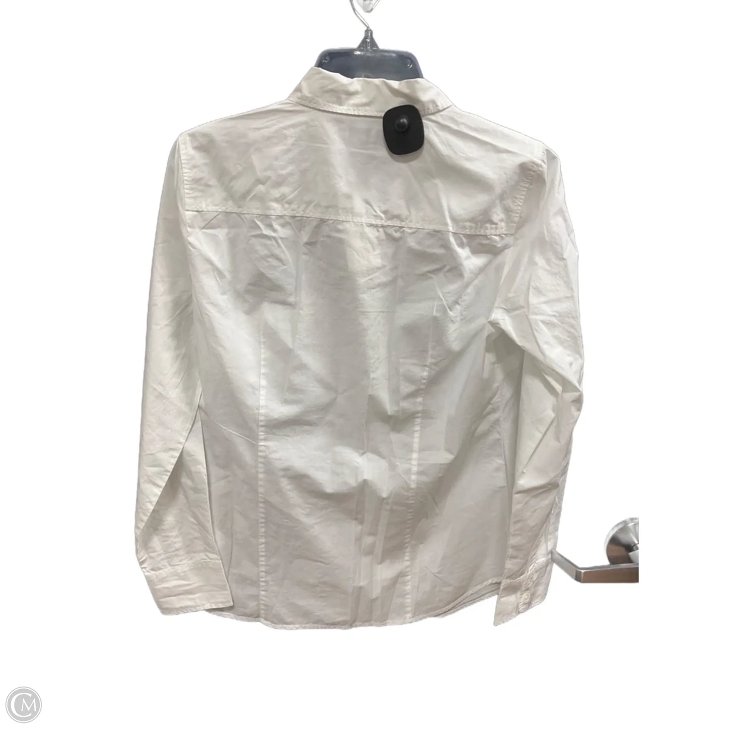Blouse Long Sleeve By J. Crew In White, Size: S