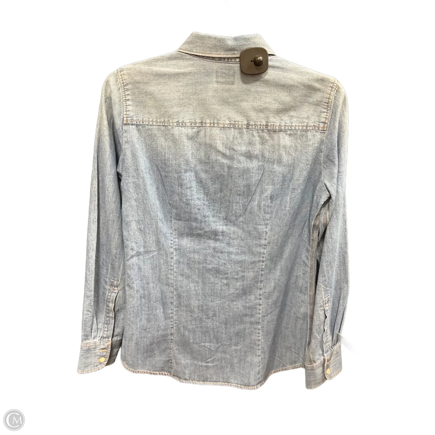 Blouse Long Sleeve By J. Crew In Blue, Size: Xs