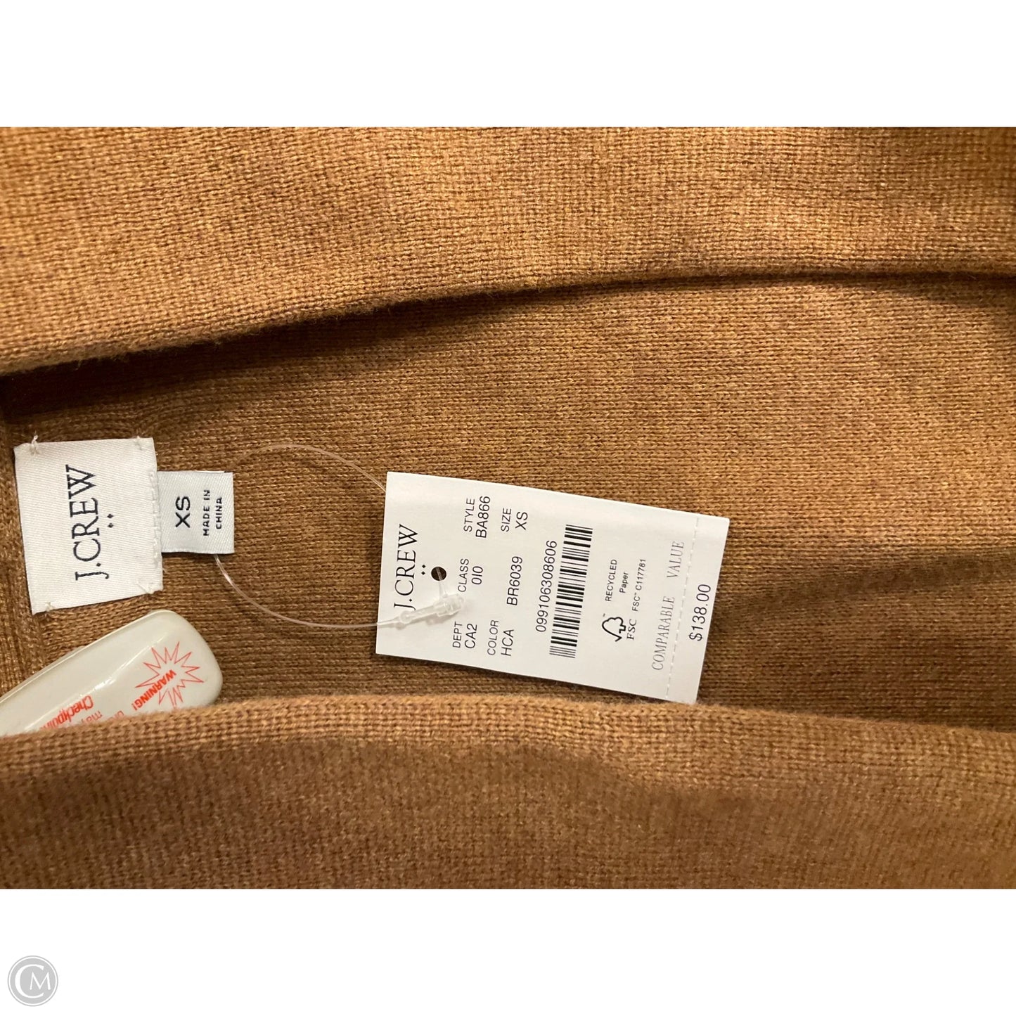 Sweater Cardigan By J. Crew In Brown, Size: Xs