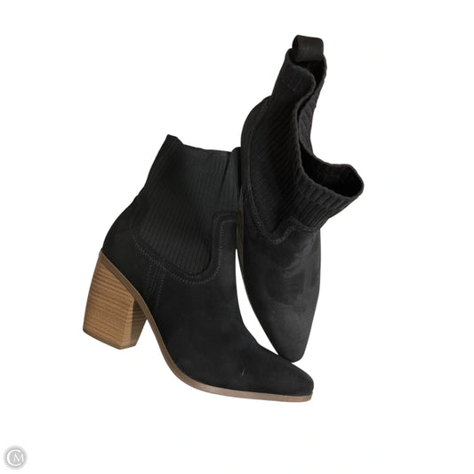 Boots Ankle Heels By Universal Thread In Black, Size: 9.5