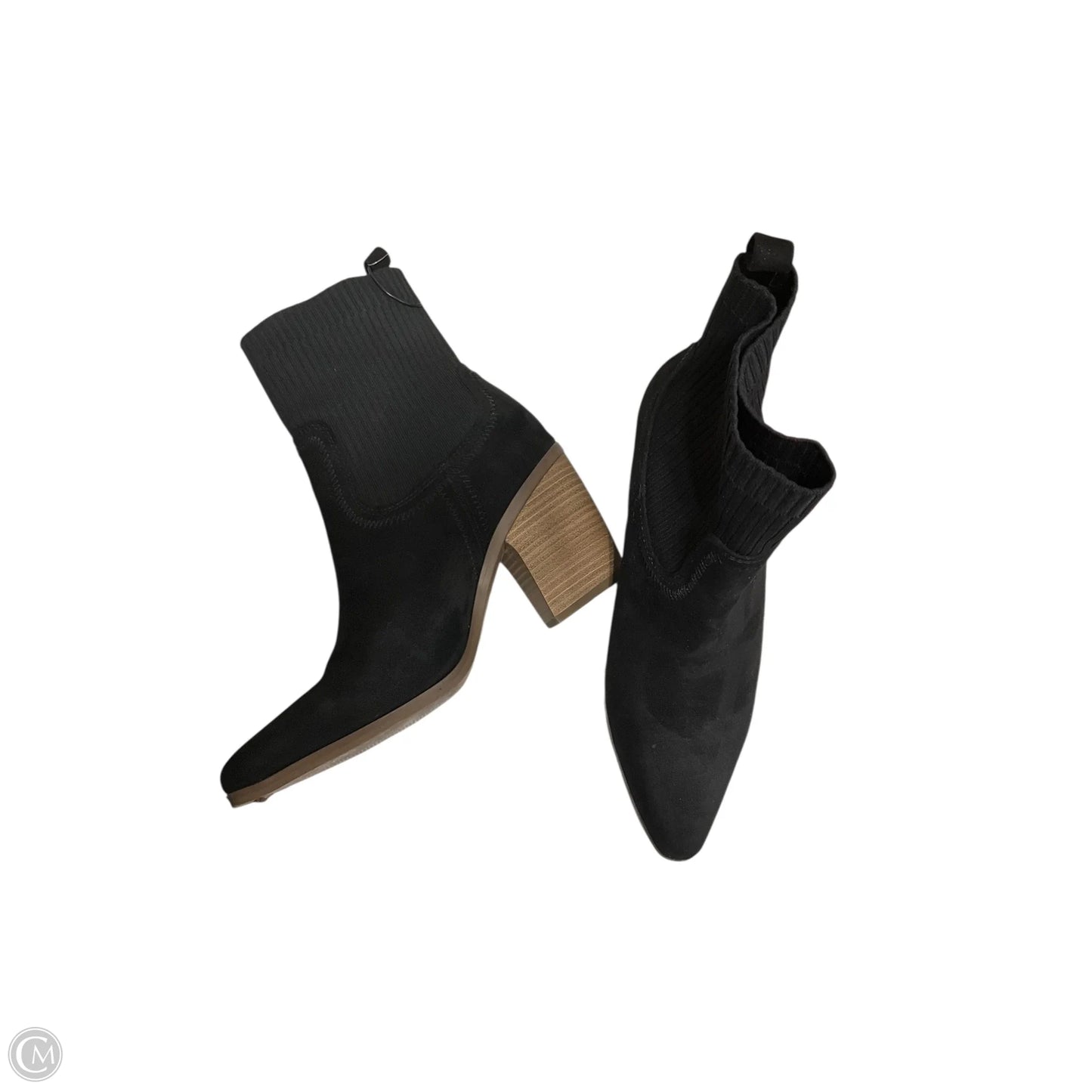 Boots Ankle Heels By Universal Thread In Black, Size: 9.5