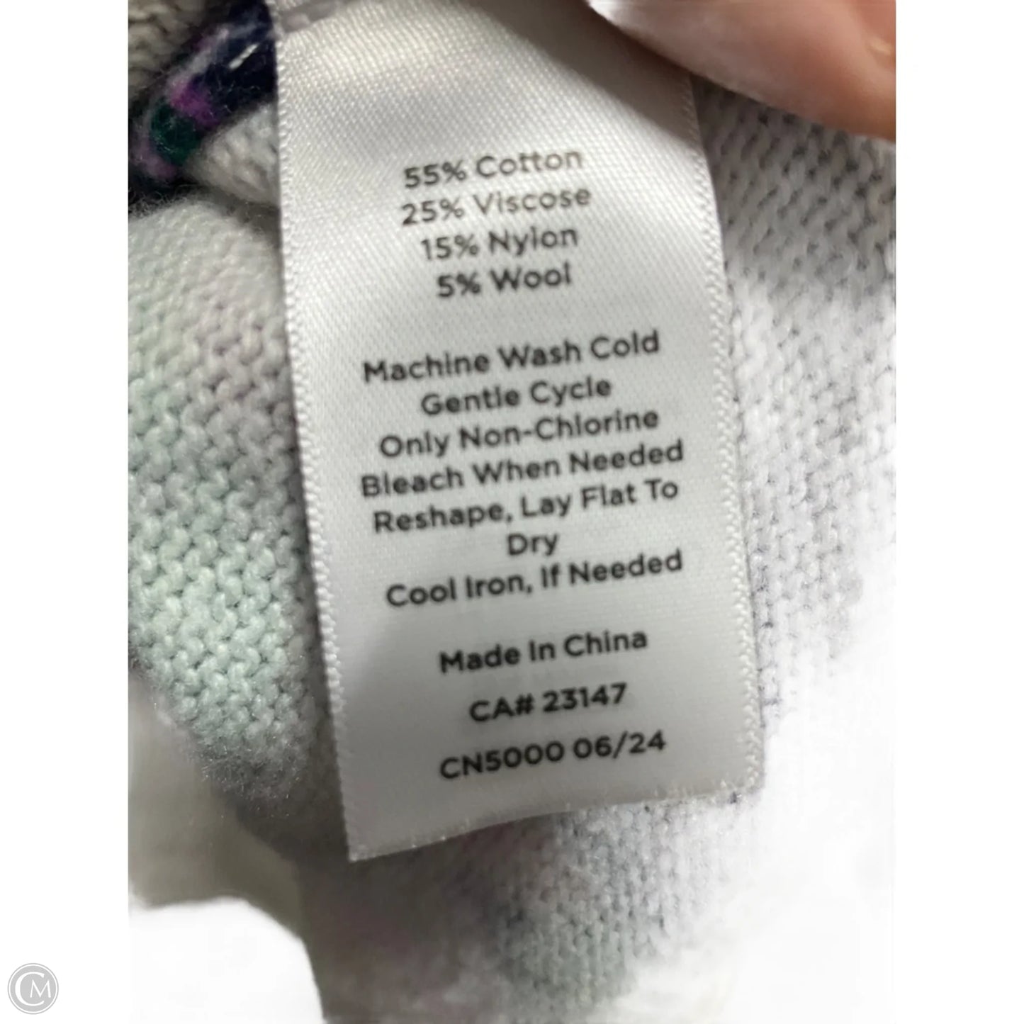 Sweater By Talbots In Floral Print, Size: 2x