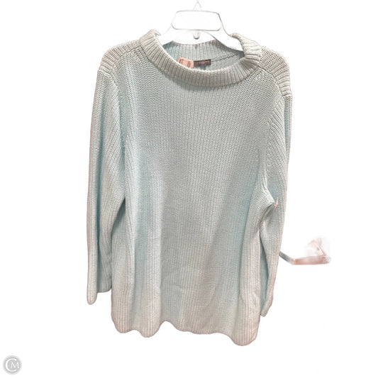 Sweater By Talbots In Teal, Size: 2x