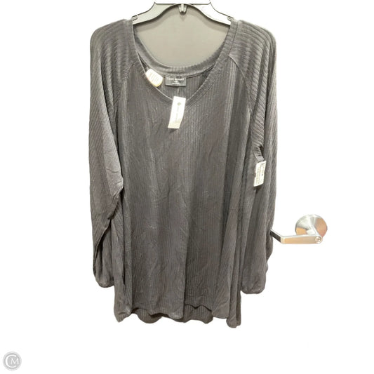 Top Long Sleeve By Lane Bryant In Black, Size: Xl