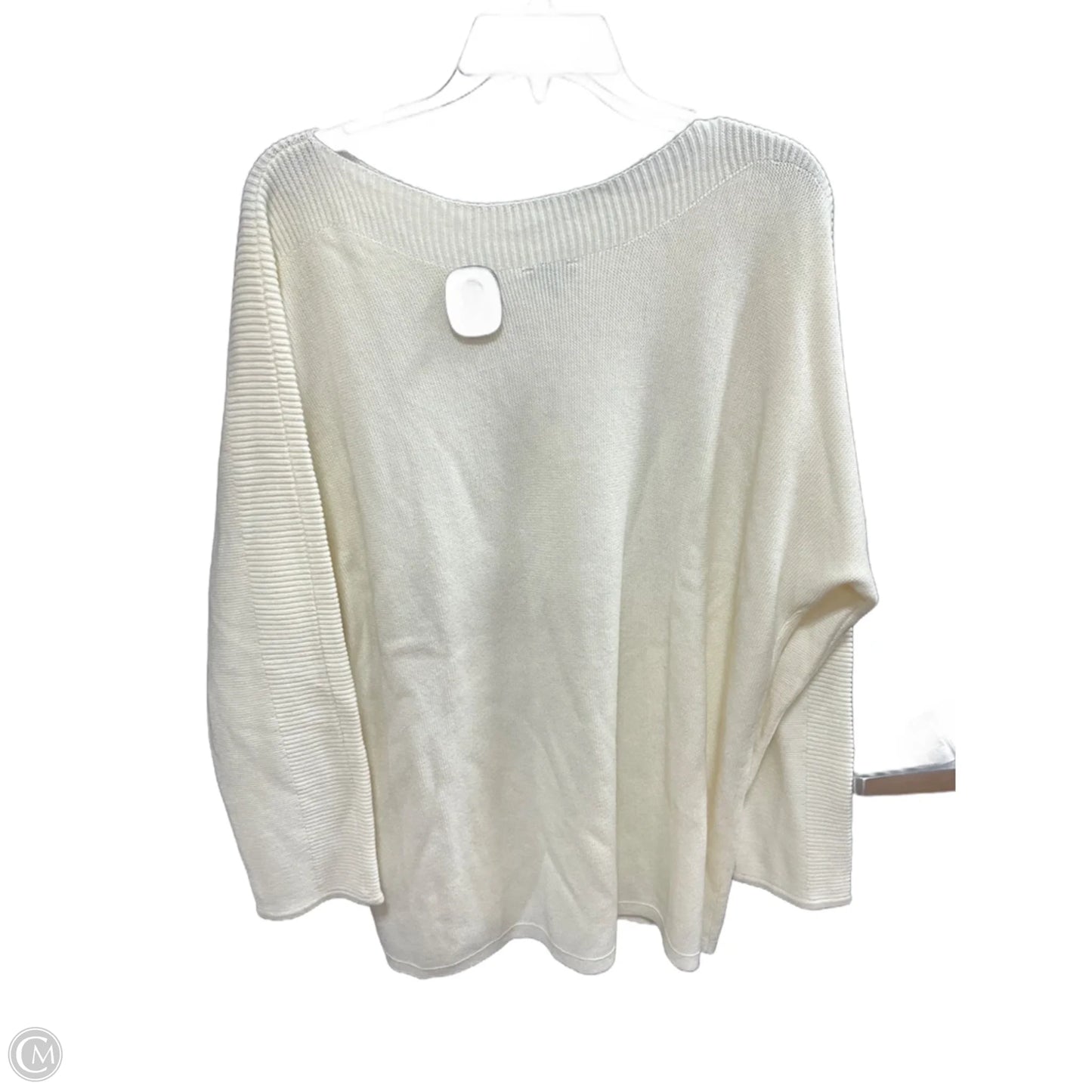 Sweater By Talbots In Cream, Size: 2x