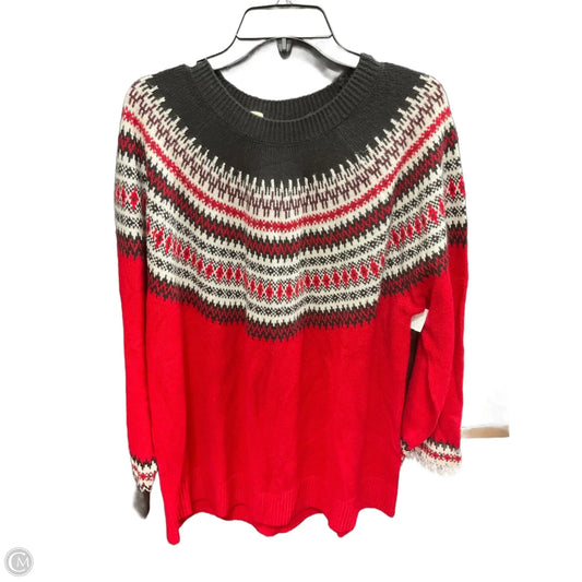 Sweater By Lane Bryant In Red, Size: Xl