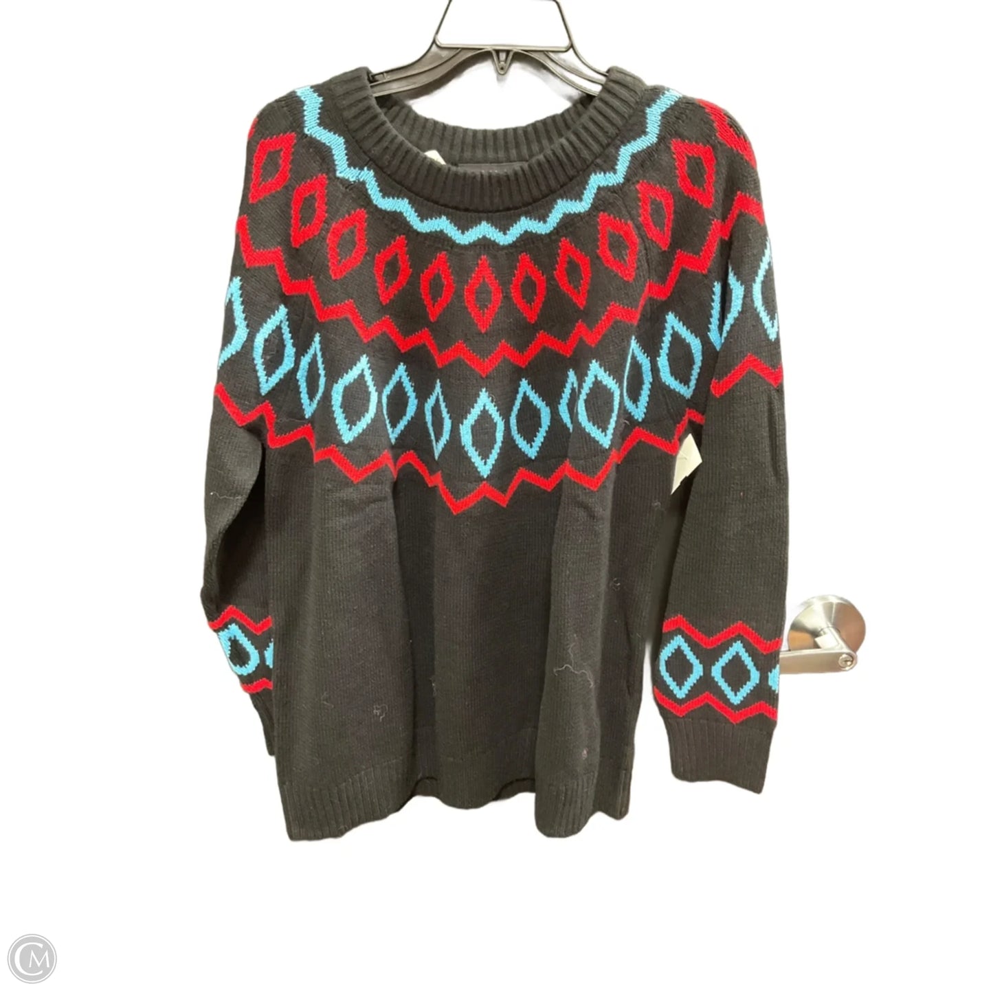 Sweater By Lane Bryant In Red & White, Size: Xl