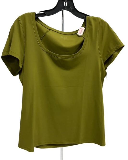 Athletic Top Short Sleeve By Athleta In Green, Size: Xl