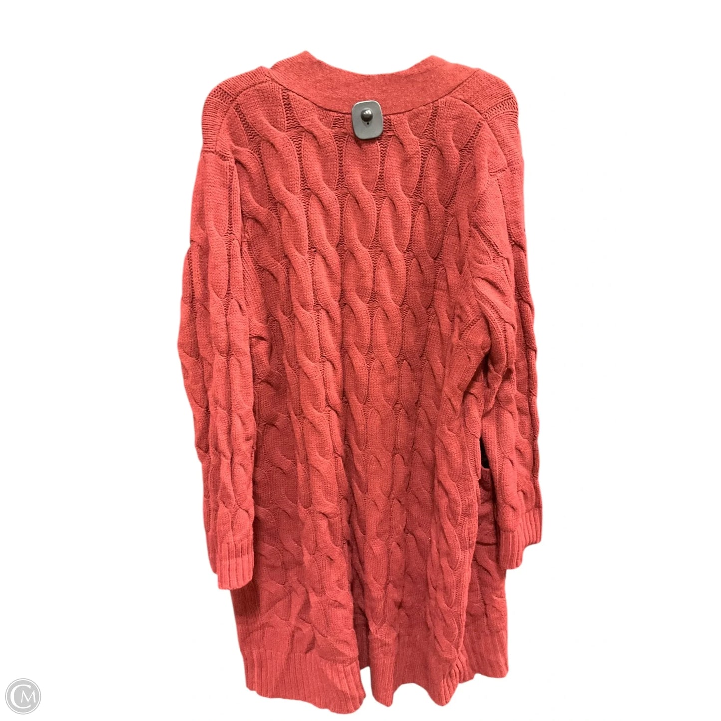 Sweater Cardigan By Jessica London In Red, Size: L