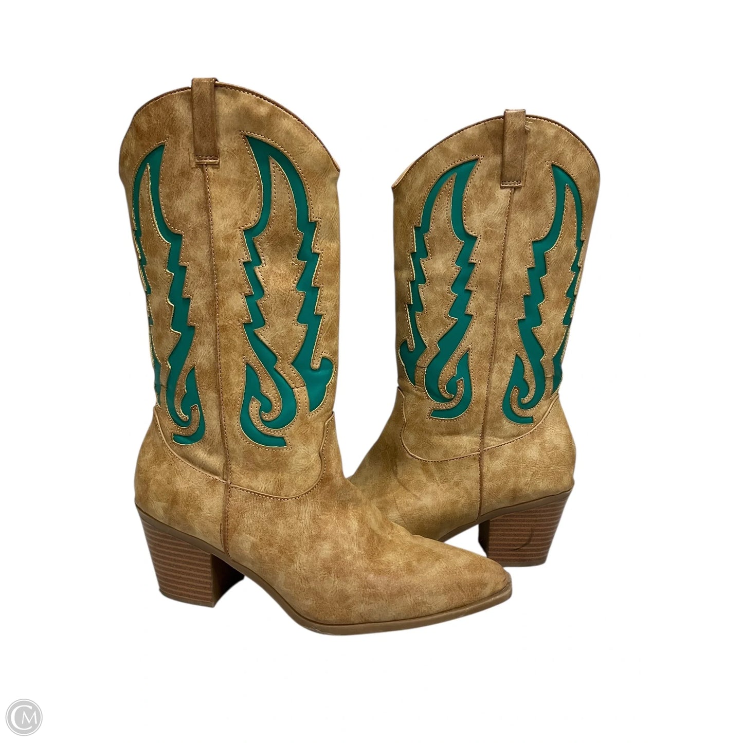 Boots Knee Heels By Maurices In Brown, Size: 9.5