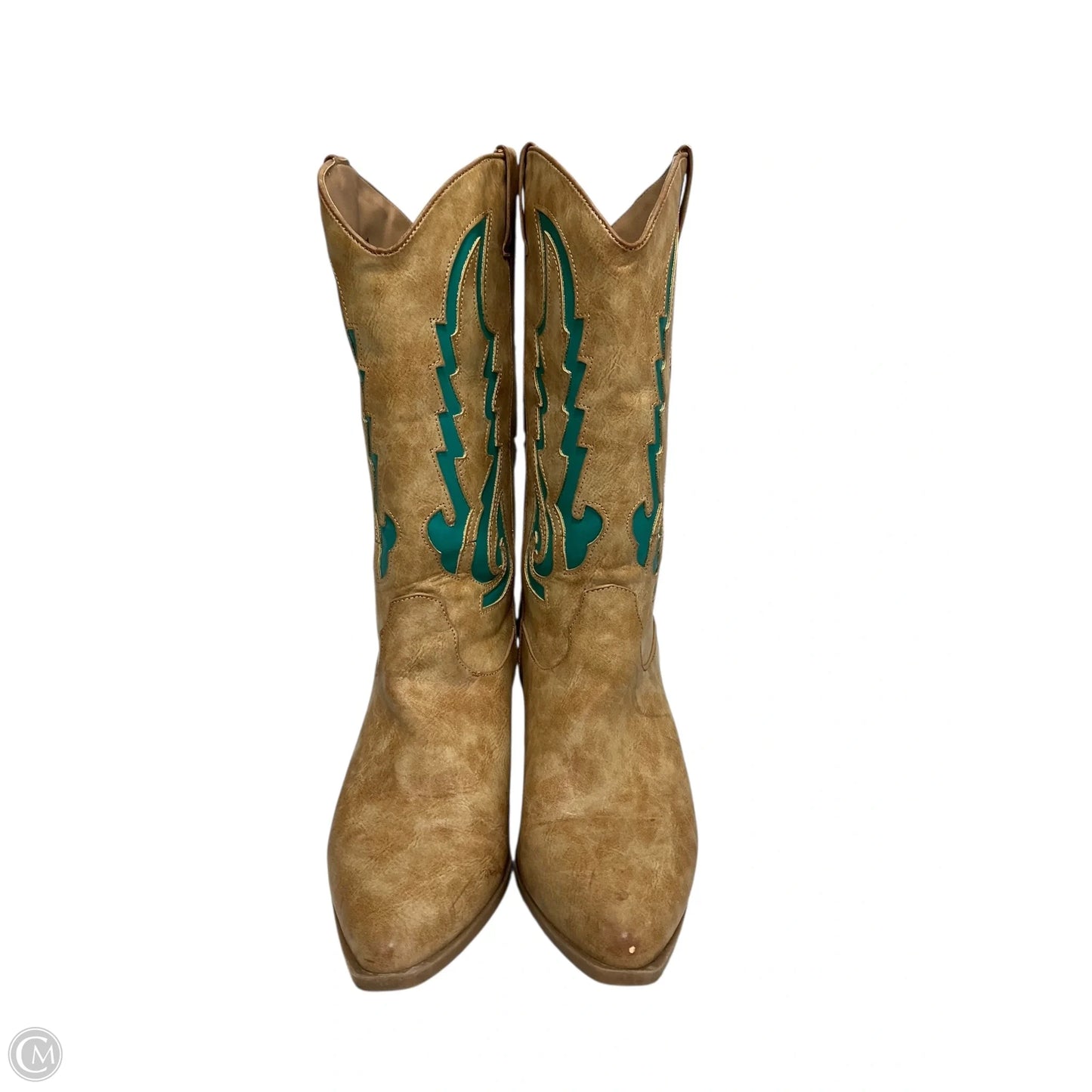 Boots Knee Heels By Maurices In Brown, Size: 9.5