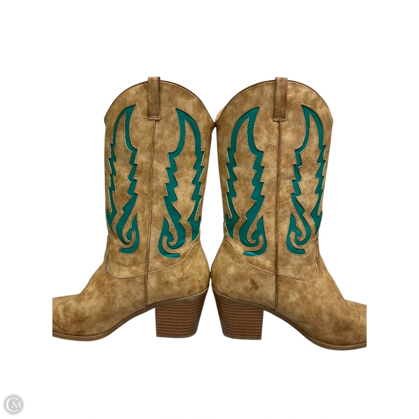 Boots Knee Heels By Maurices In Brown, Size: 9.5