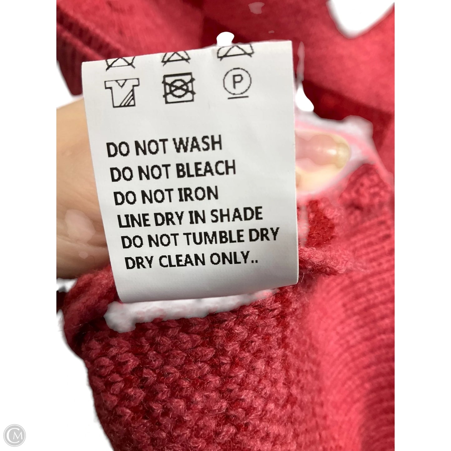 Sweater Short Sleeve By Clothes Mentor In Pink & Red, Size: L